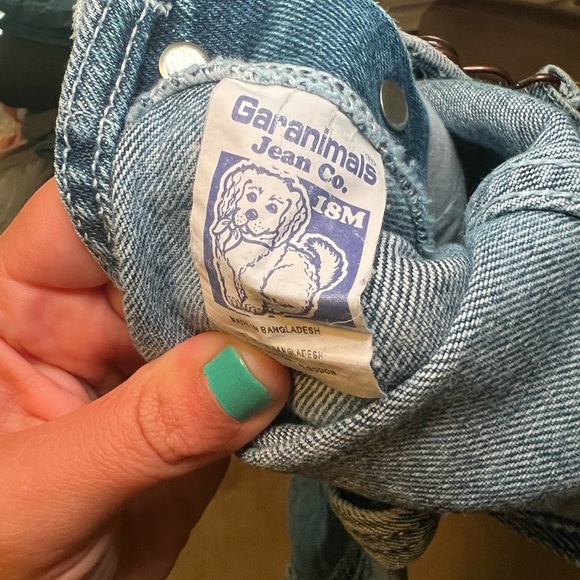 Vintage Garanimals Kids Denim Overalls Size 18 Months - Picture 6 of 7